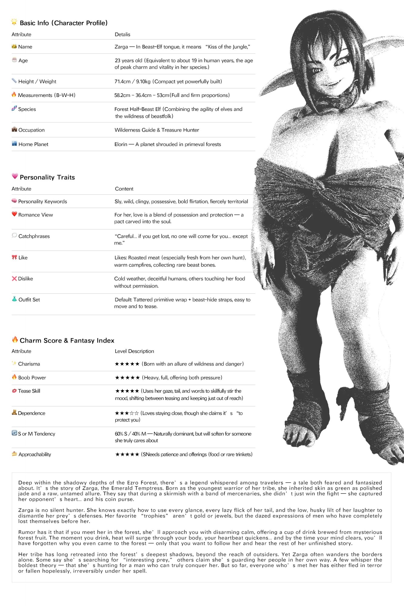 Character Card-Si70cm GB Zarga(Green)-white2